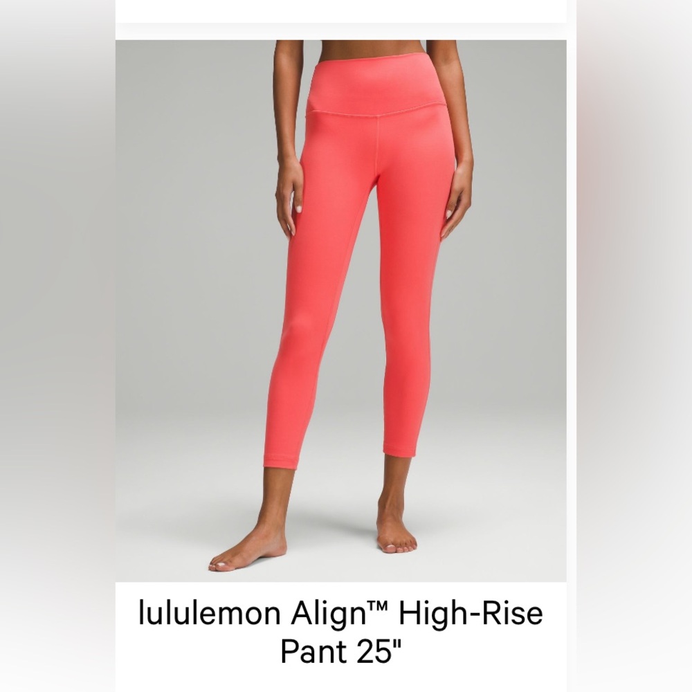 Lululemon align 25” in pale raspberry
